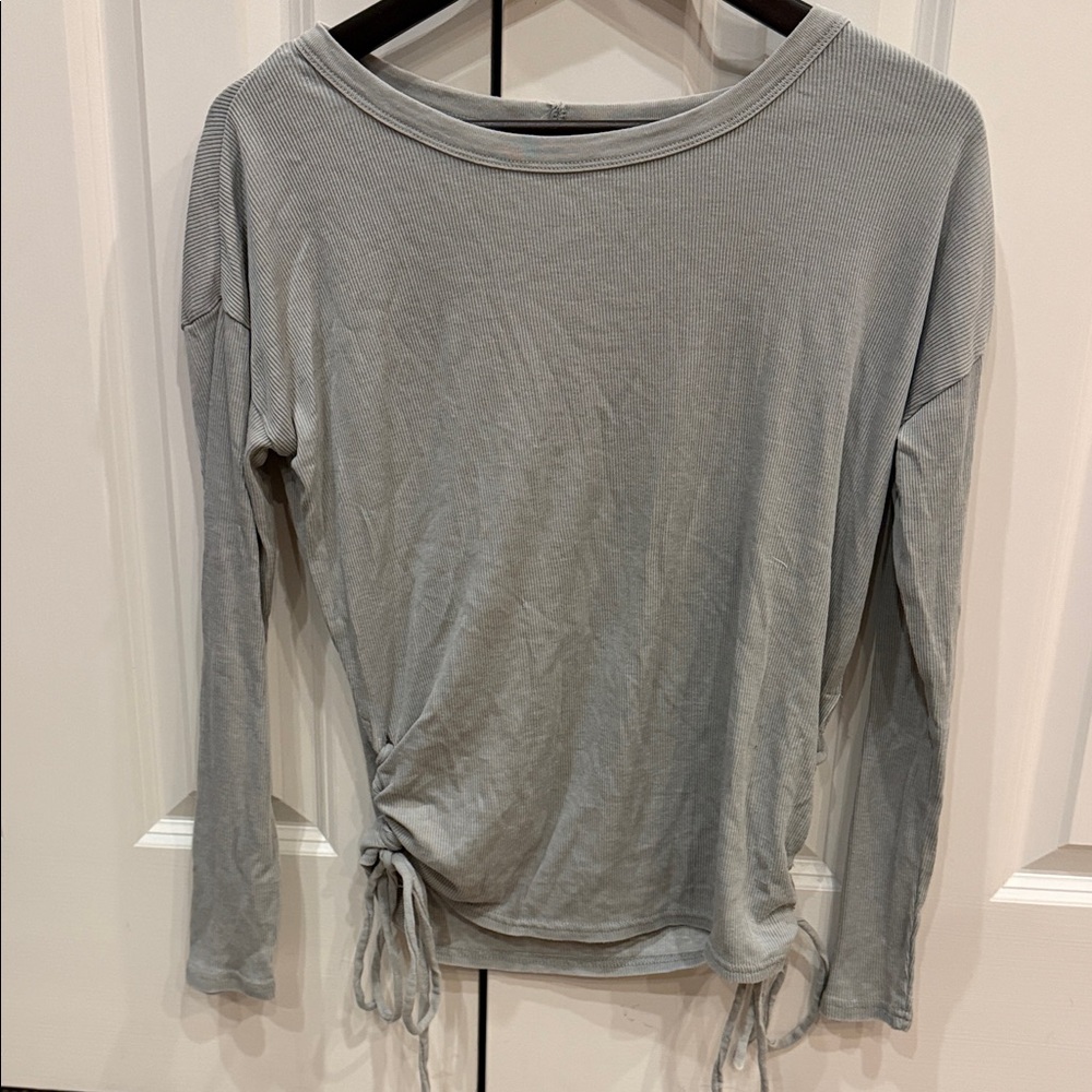 Gray Long Sleeve Women's Top
